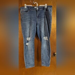Women's plus size 18 distressed jeans